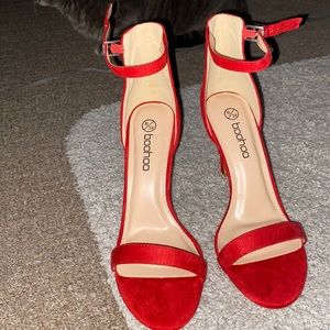 Never worn Red Sandal Heels. Offers Accepted!!
